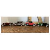 4 diecast cars