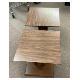 Pair of 18" square Mersman side tables