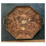 Italian inlaid wood tray