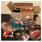 Large lot of poker chips