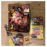 Box of die cast cars