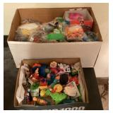 Box of giveaway toys