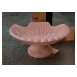 Pink plastic soap dish