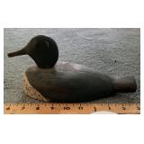 Carved wood duck