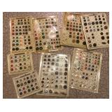 Group of salesman button cards