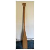 Wood boat paddle