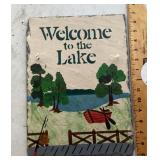 Welcome to the Lake sign