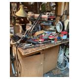 Craftsman 10" radial arm saw + contents of bench