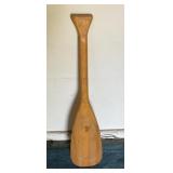 Wood boat paddle