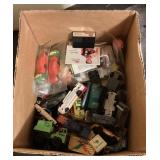 Box of die cast vehicles