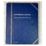 Jefferson nickels in collector book