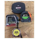 4 tape measures