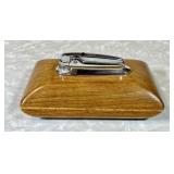 Ronson "Statesman" desk lighter in wood case