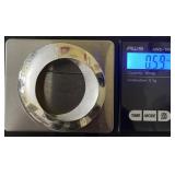Sterling silver Zina designer circle brooch