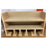 Custom made workshop shelf