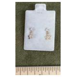 14k gold star earrings