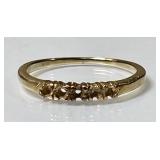 18k gold ring with stones removed
