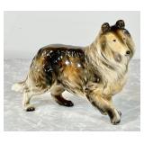 Ceramic collie dog figure --made in Japan