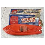 Vintage Irwin plastic mechanical motorboat