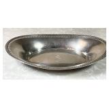 Sterling silver oval serving dish