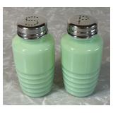 Repro jadeite salt and pepper shakers