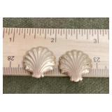 14k gold shell earrings