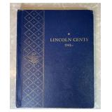 86 Lincoln cents in collector book