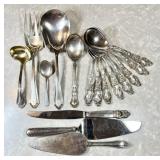Sterling silver flatware PLUS sterling handles