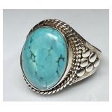 Sterling silver turquoise ring