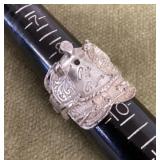 Sterling silver Roy Rogers saddle ring