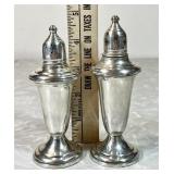 2 weighted sterling silver salt & pepper shakers
