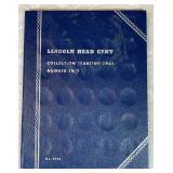 Lincoln Head cents in collector book