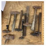 Group of ball peen hammers