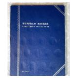 24 Buffalo nickels in collector book