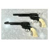 2 vintage Marx plastic cap pistols
