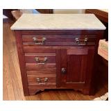 Antique marble top washstand