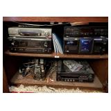 Cabinet of media units and remotes