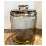 Antique tobacco jar 7" tall