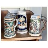3 German steins