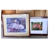 Original signed photo, framed print