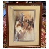 Framed Morten Solberg signed print 21x28