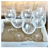 Set of 6 Reidel wine glasses 8" tall