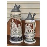 2 German steins --largest is 14"