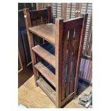 Mission oak bookshelf 21" x 12" x42" high