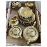 Japan gold tea set