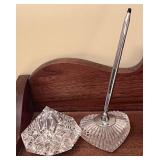 Waterford crystal pen holder and paperweight