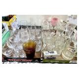 2 flats with glassware and soda chargers