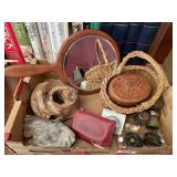 Flat w/antique hand mirror, Coach coin purse