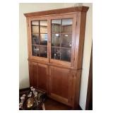 Antique corner cabinet 50" across x 77" tall