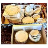Lenox "Golden Wreath" and gold-rim china